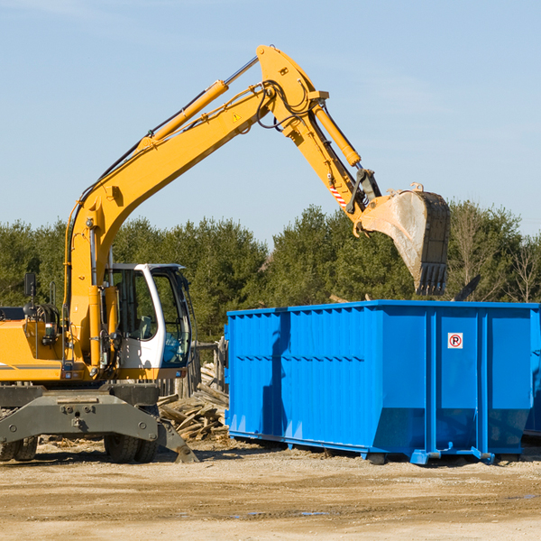 what happens if the residential dumpster is damaged or stolen during rental in Bluff City AR